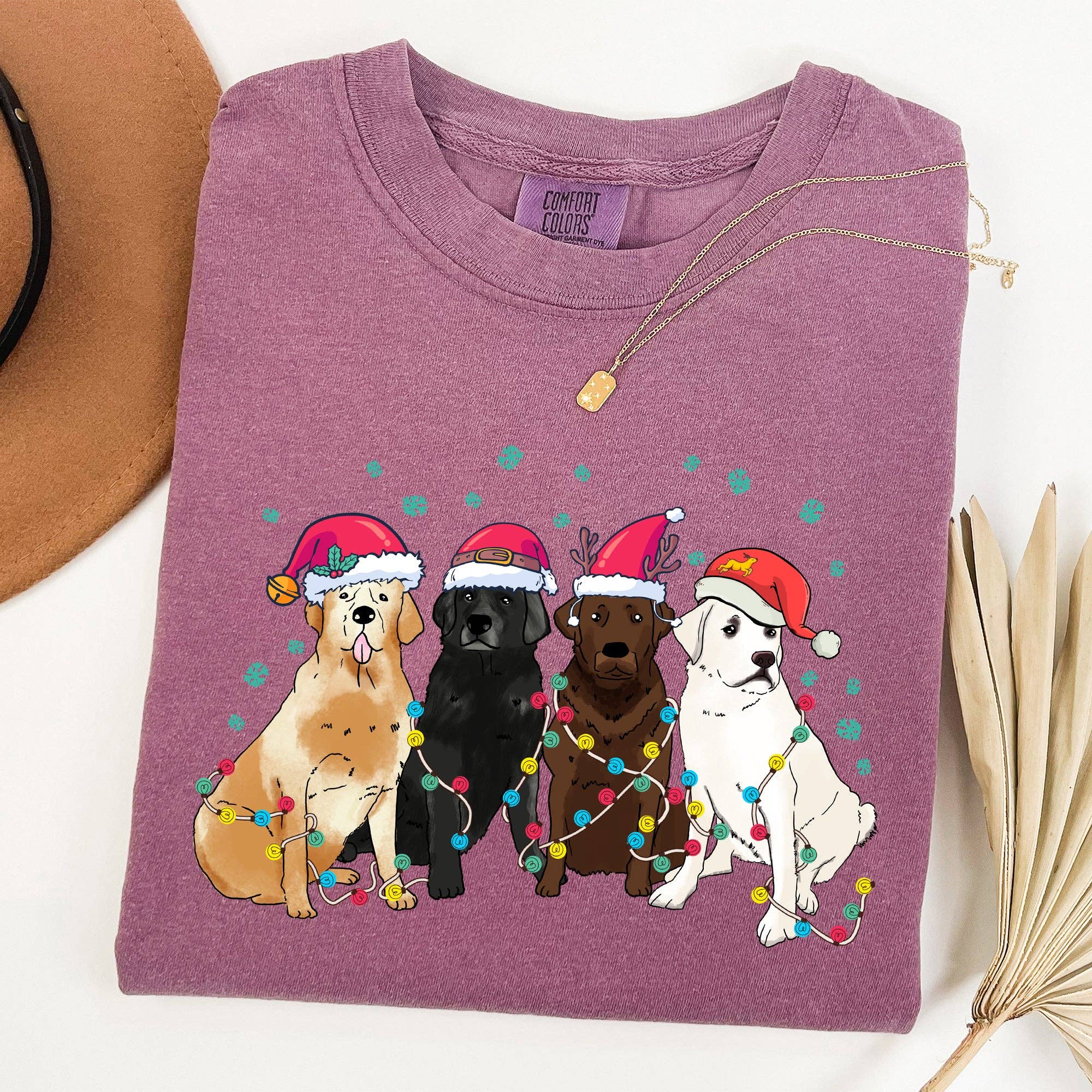 Christmas Dogs, Puppies, Dog Lovers, Santa Xmas Tshirt Hoodie, Sweatshirt | PodTeesHub.com
