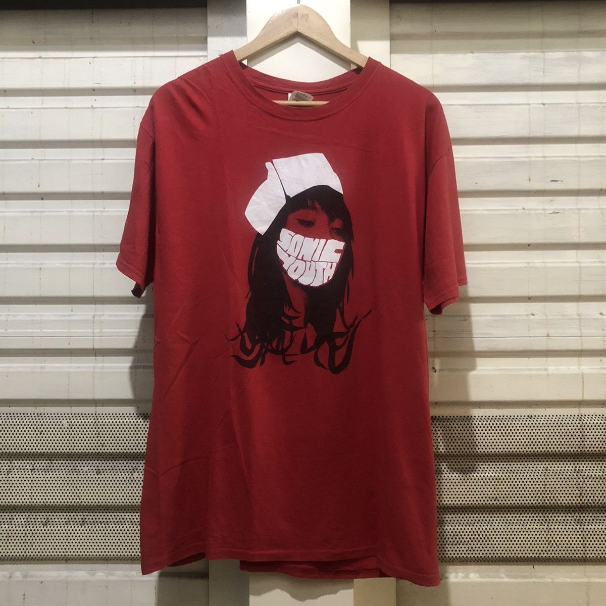Fruit Of The Loom Sonic Youth Nurse Band Tee Hoodie, Sweatshirt | PodTeesHub.com