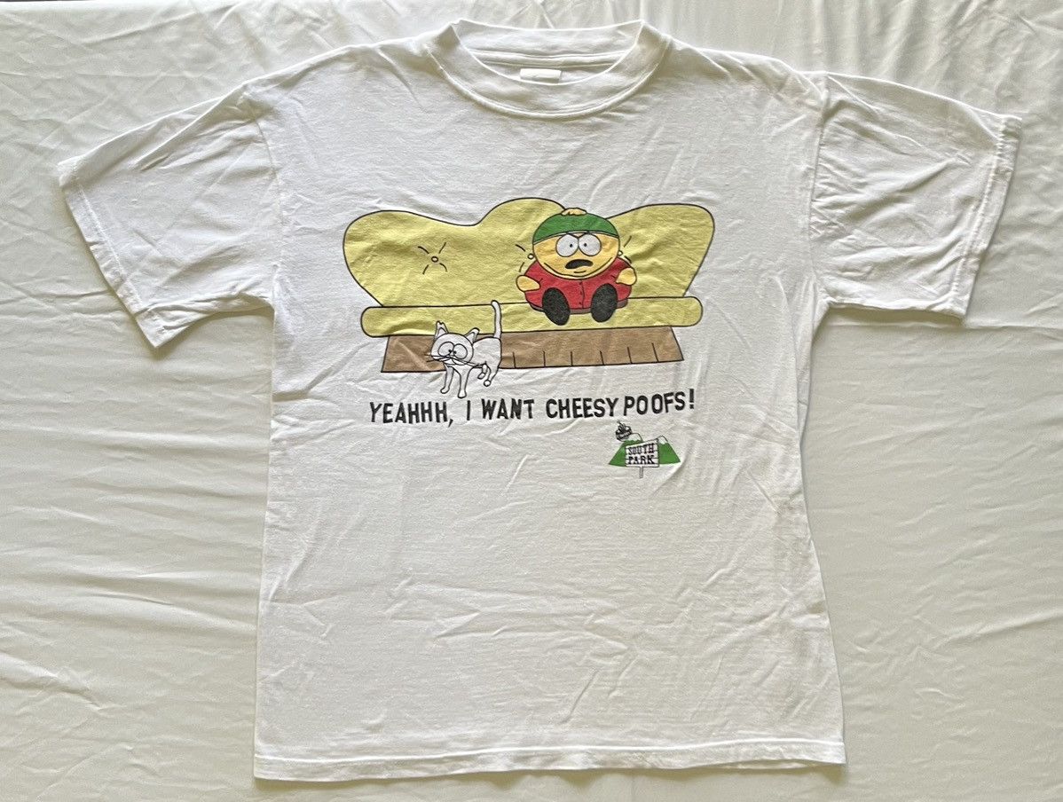 Vintage 1997 South Park Cheesy Poof Show Promo T-Shirts, Hoodie, Sweatshirt
