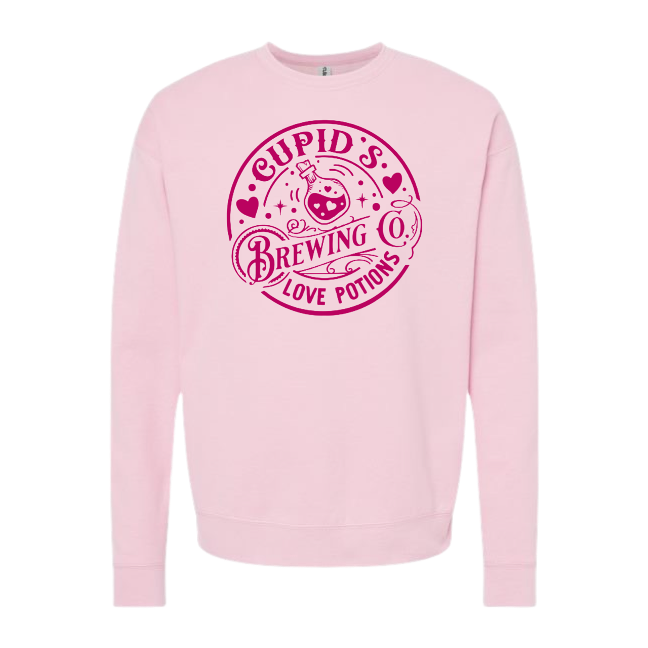 Cupid's Brewing Crewneck Valentines Sweatshirt T-Shirts, Hoodie | PodTeesHub.com