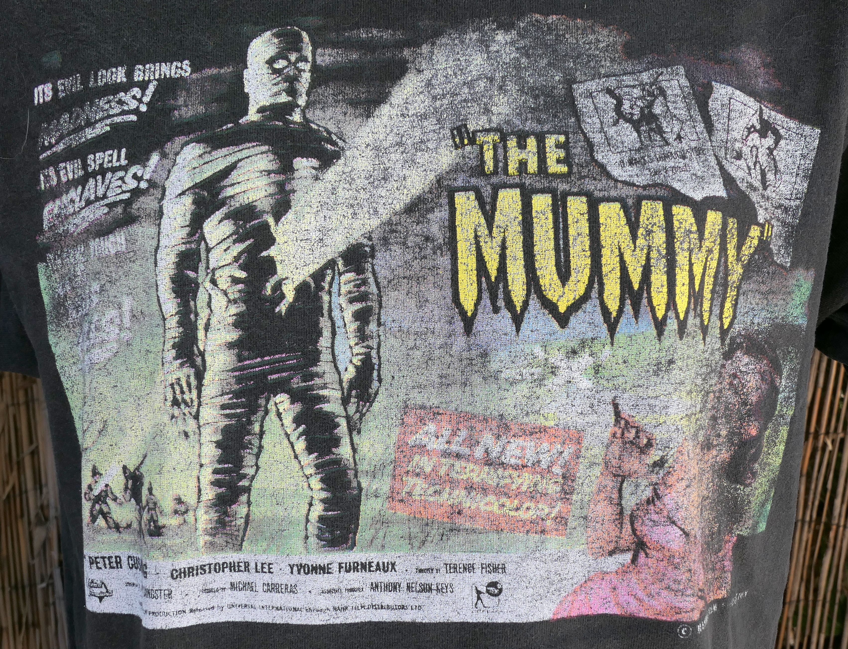 Vintage The Mummy 1959 Hammer Films T Shirt Large Hoodie, Sweatshirt | PodTeesHub.com