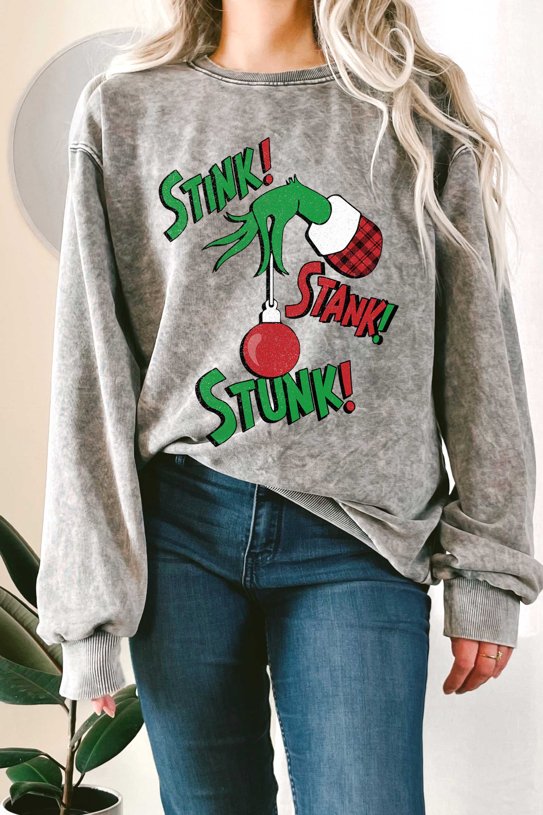 Stink Stank Stunk Mineral Terry Sweatshirt T-Shirts, Hoodie | PodTeesHub.com