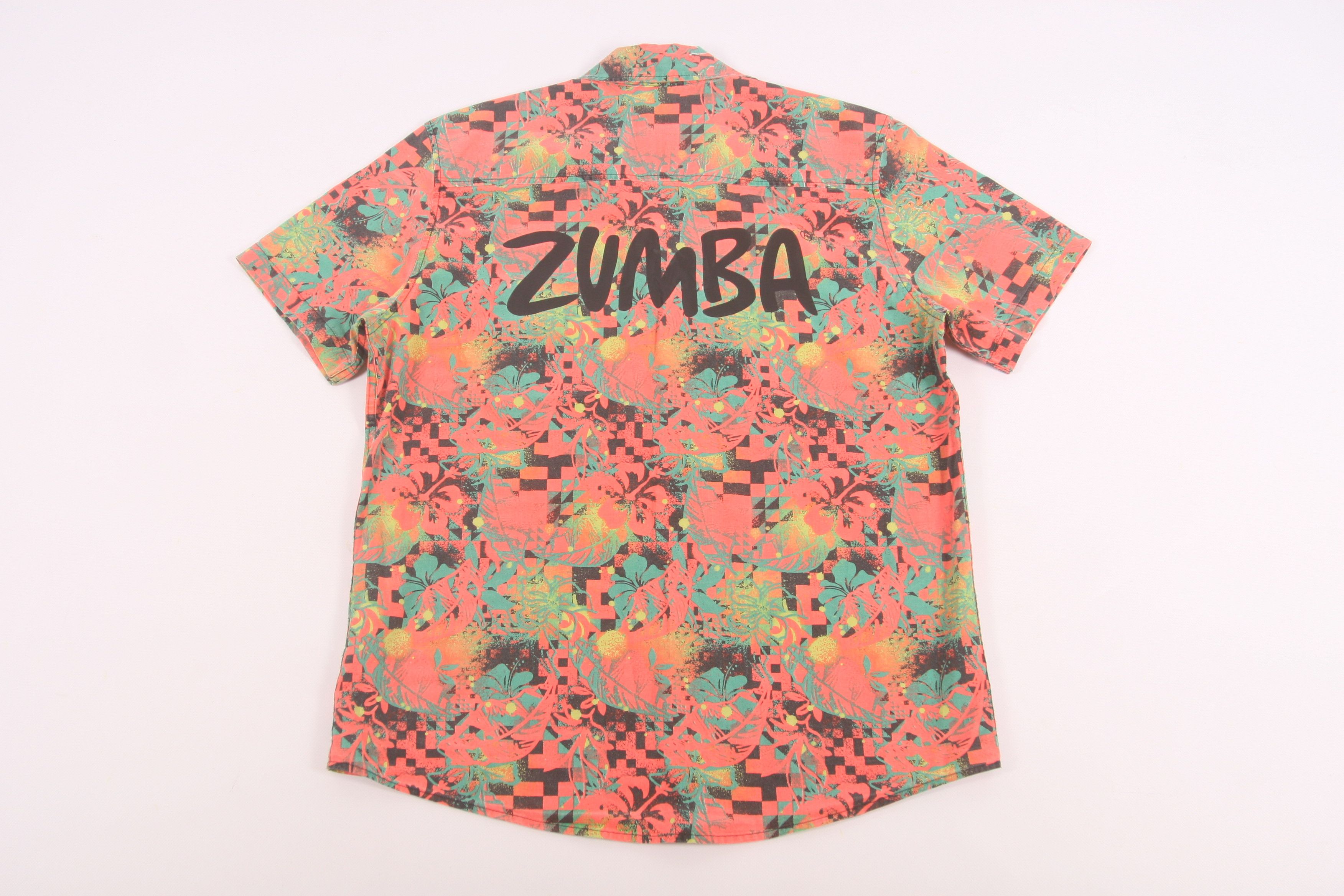 Vintage Vtg Zumba Wear Psychedelic All Over Printed Shirt Hoodie, Sweatshirt | PodTeesHub.com