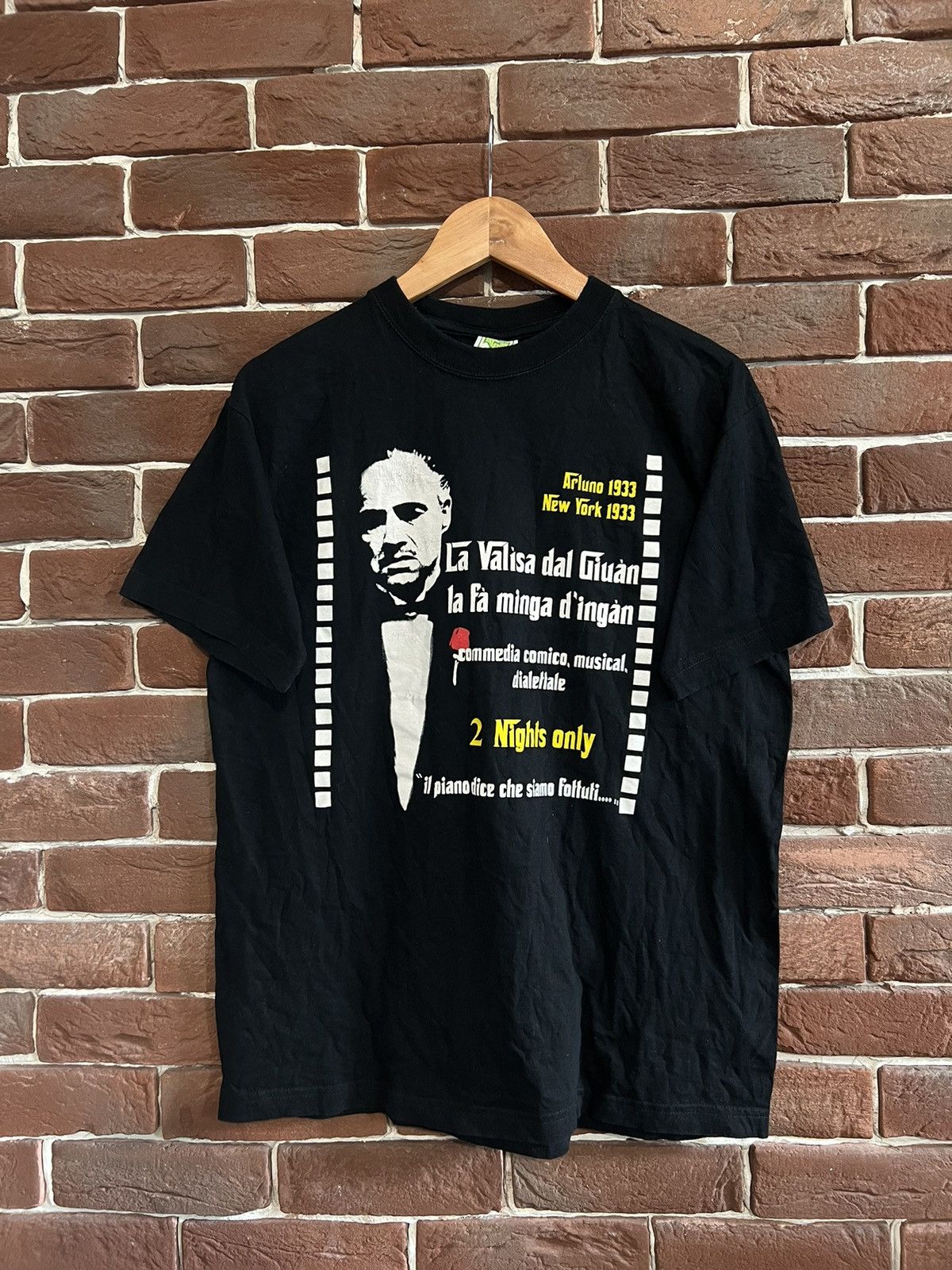 Vintage 90s God Father Art Movie Tee Hype Rare Og Grail M Hoodie, Sweatshirt | PodTeesHub.com