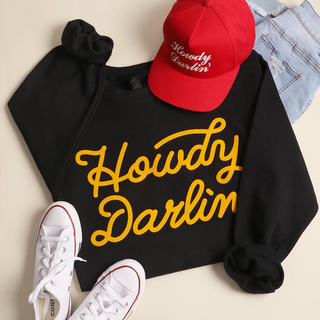Howdy Darlin' Heavyweight Crewneck Sweatshirt T-Shirts, Hoodie | PodTeesHub.com