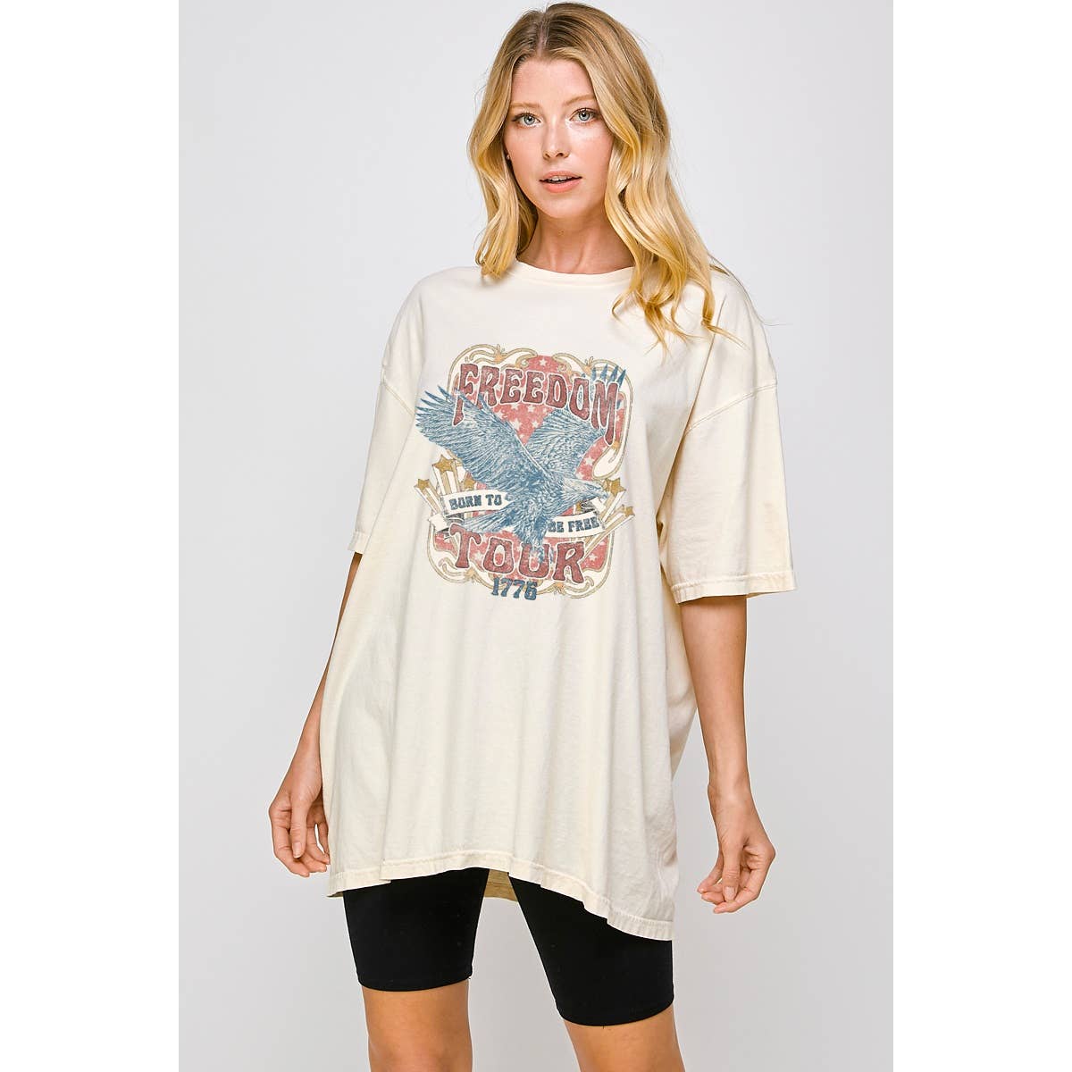 Freedom Tour Vintage Graphic Oversized Tee Hoodie, Sweatshirt | PodTeesHub.com