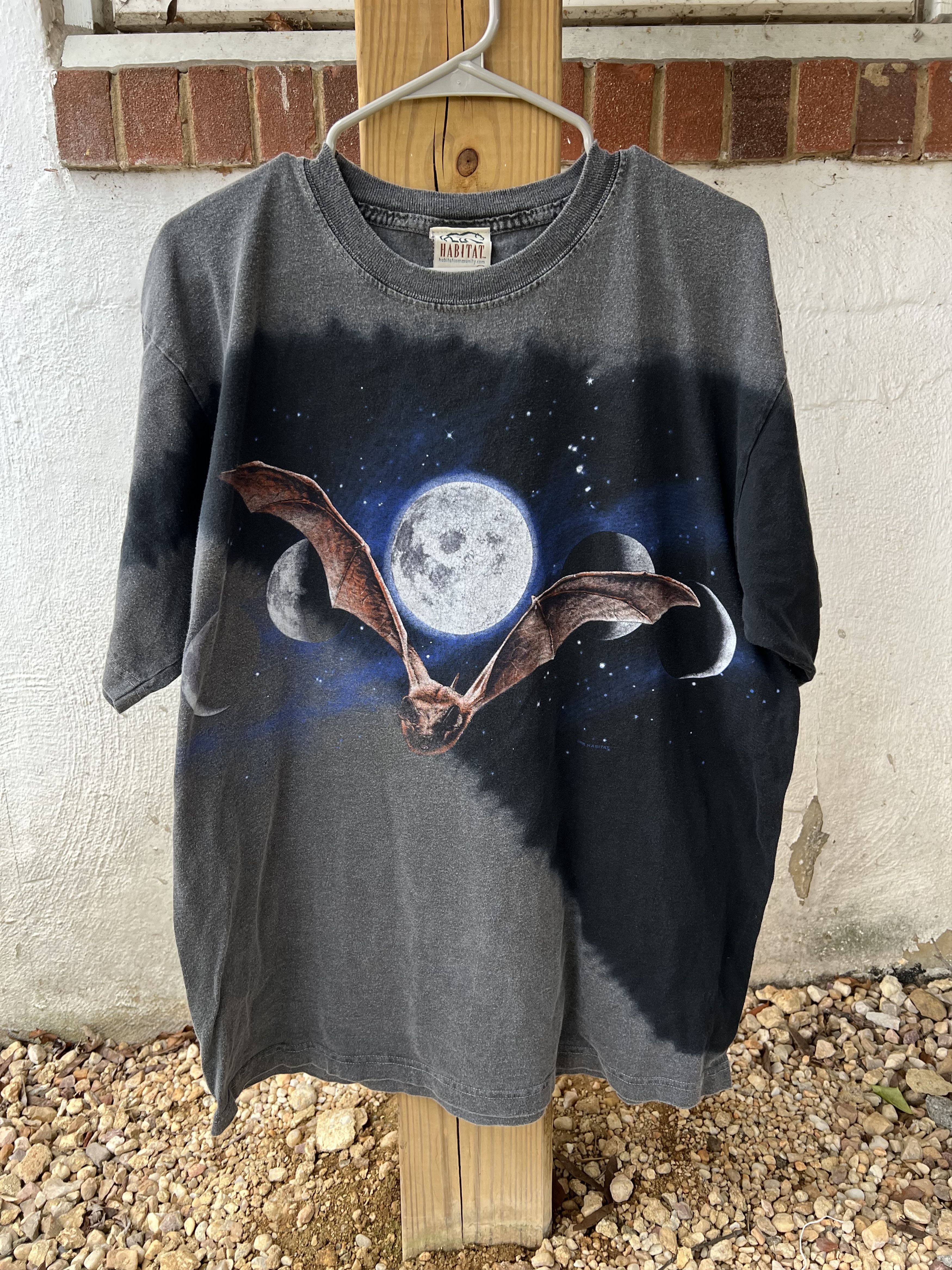 Vintage 90s Bat Moon Night Sky T-Shirts, Hoodie, Sweatshirt