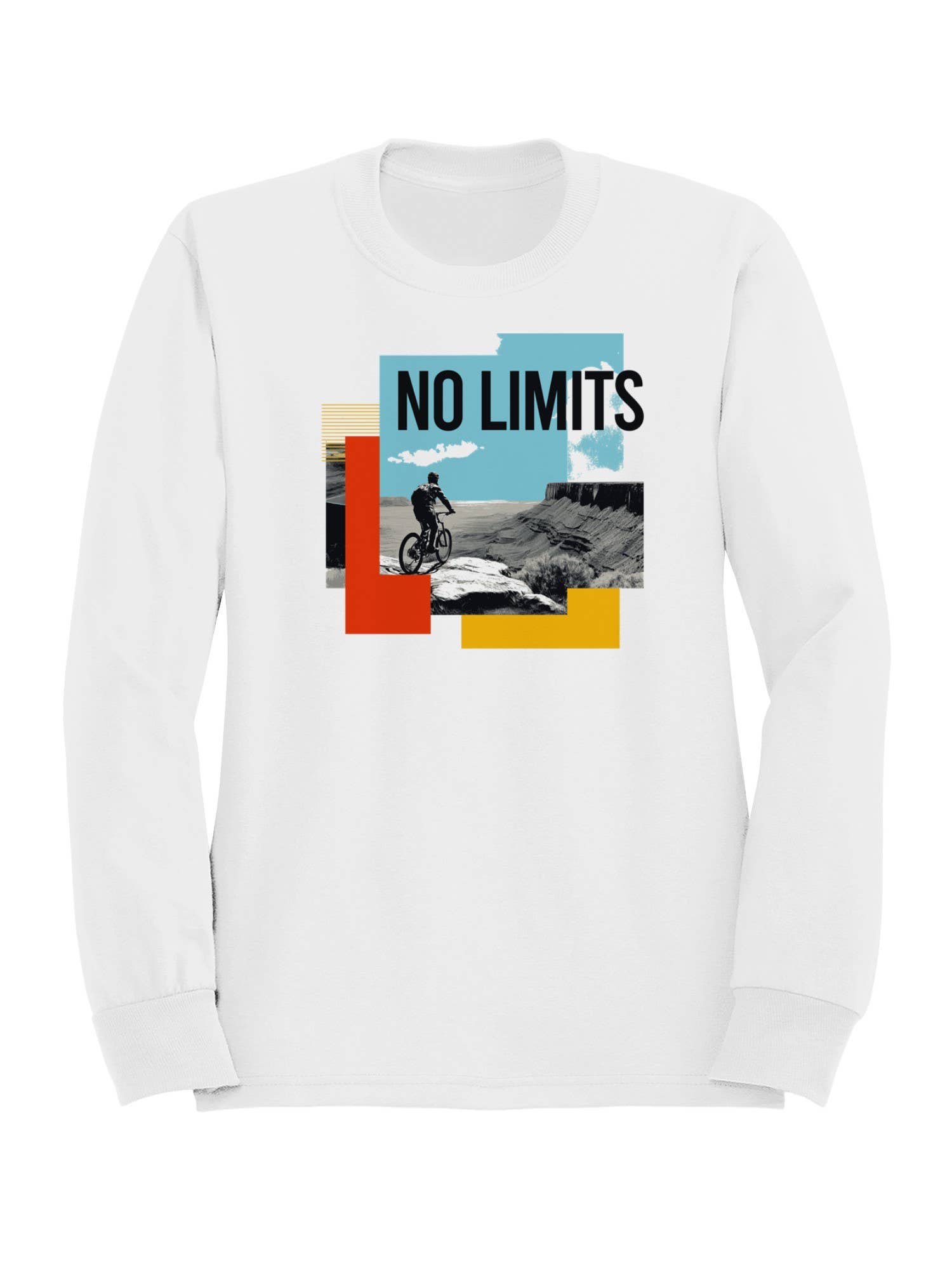 No Limits Adventure Cycling Art Women's Sweatshirt T-Shirts, Hoodie | PodTeesHub.com