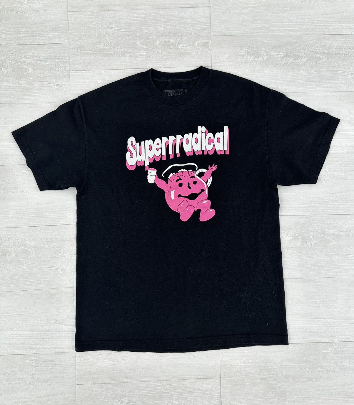Superrradical Black Koolaid Cartoon Arc Logo Tee Sz Xl Sr Hoodie, Sweatshirt | PodTeesHub.com
