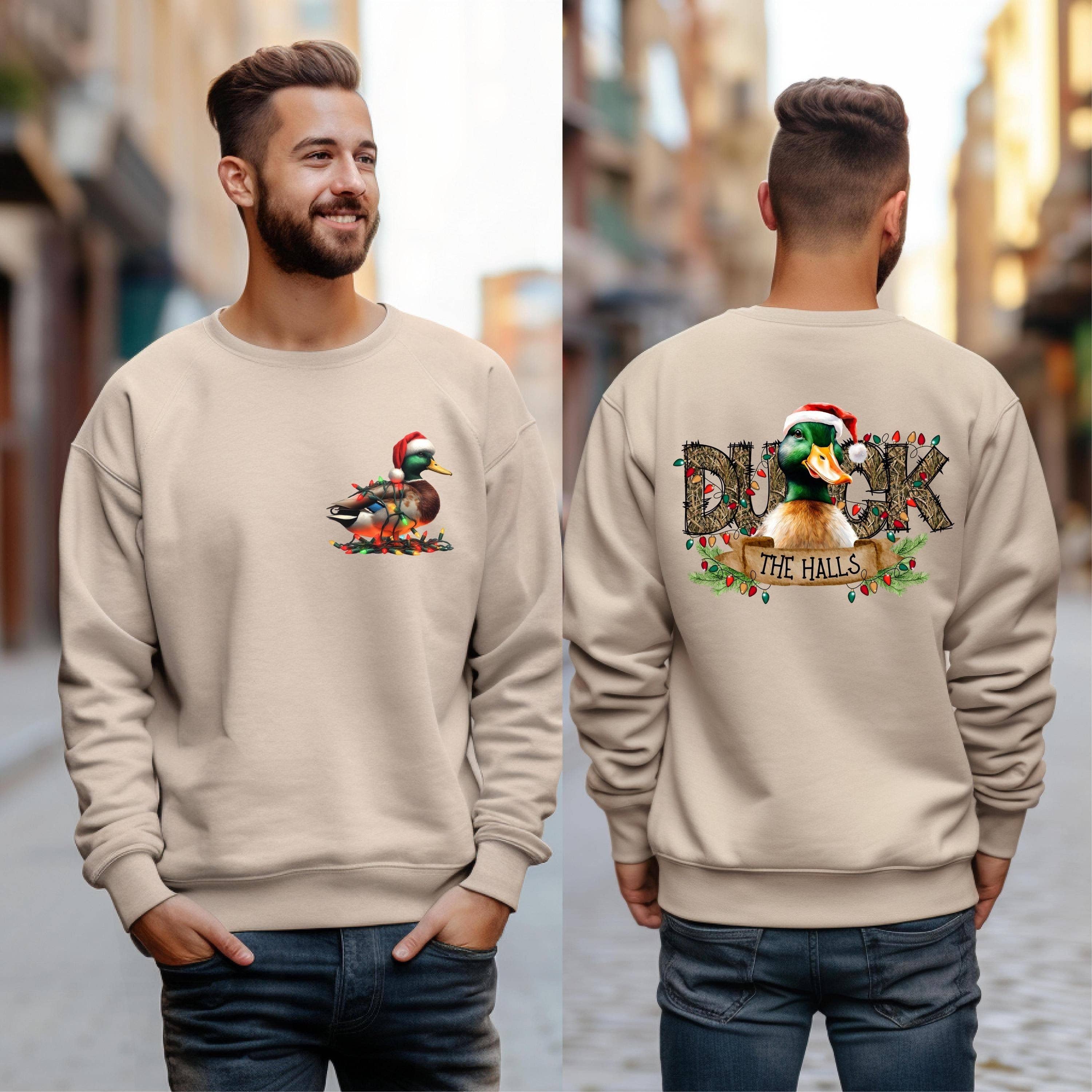 Duck the Halls Christmas Hunting Shirt Hoodie, Sweatshirt | PodTeesHub.com