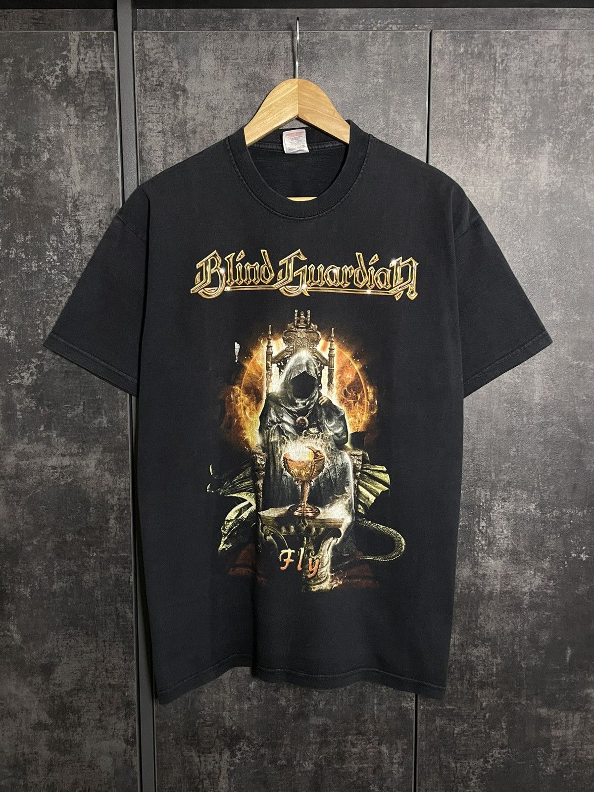 Band Tees Vintage 00s Blind Guardian Fly T Shirt Rock Oasis Burzum Hoodie, Sweatshirt | PodTeesHub.com