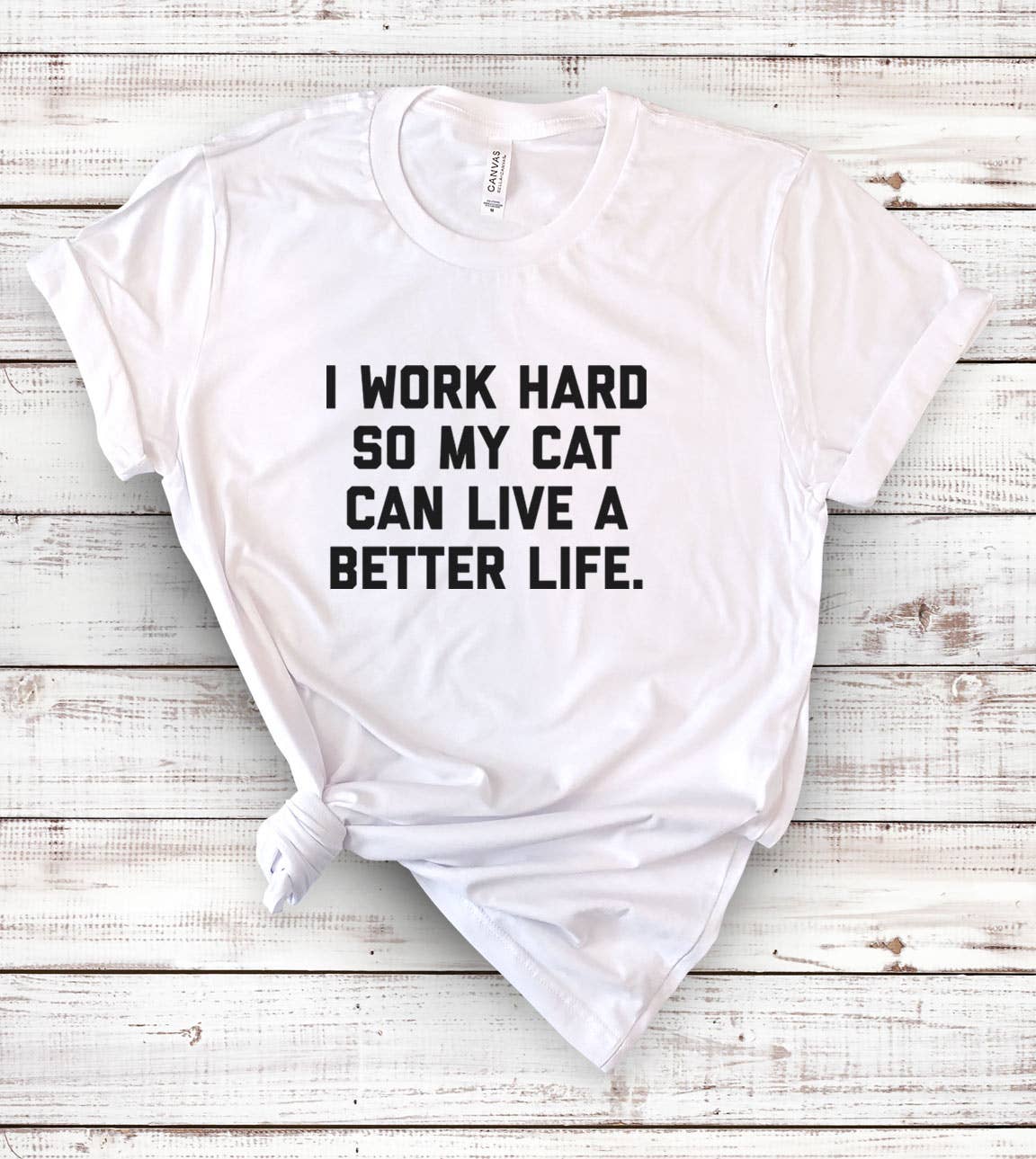 I  Work Hard So My Cat- Funny Cats Sassy Nerd T-Shirt Hoodie, Sweatshirt | PodTeesHub.com