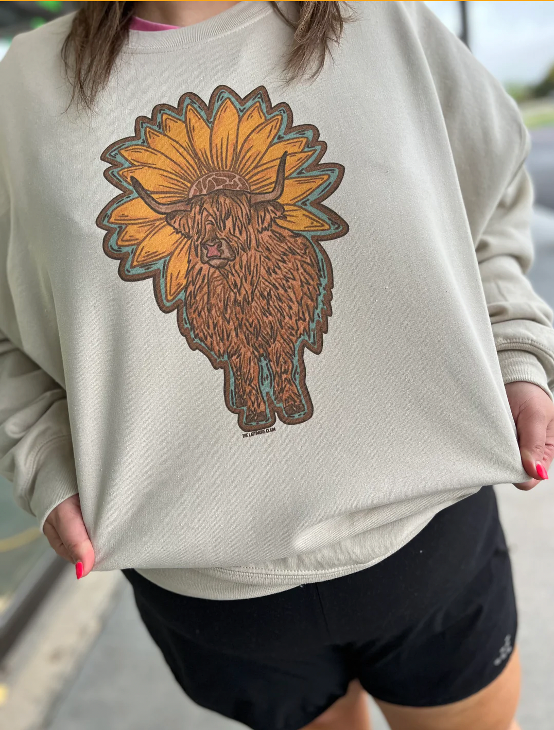 Hippie Highlander -Cream Sweatshirt T-Shirts, Hoodie | PodTeesHub.com