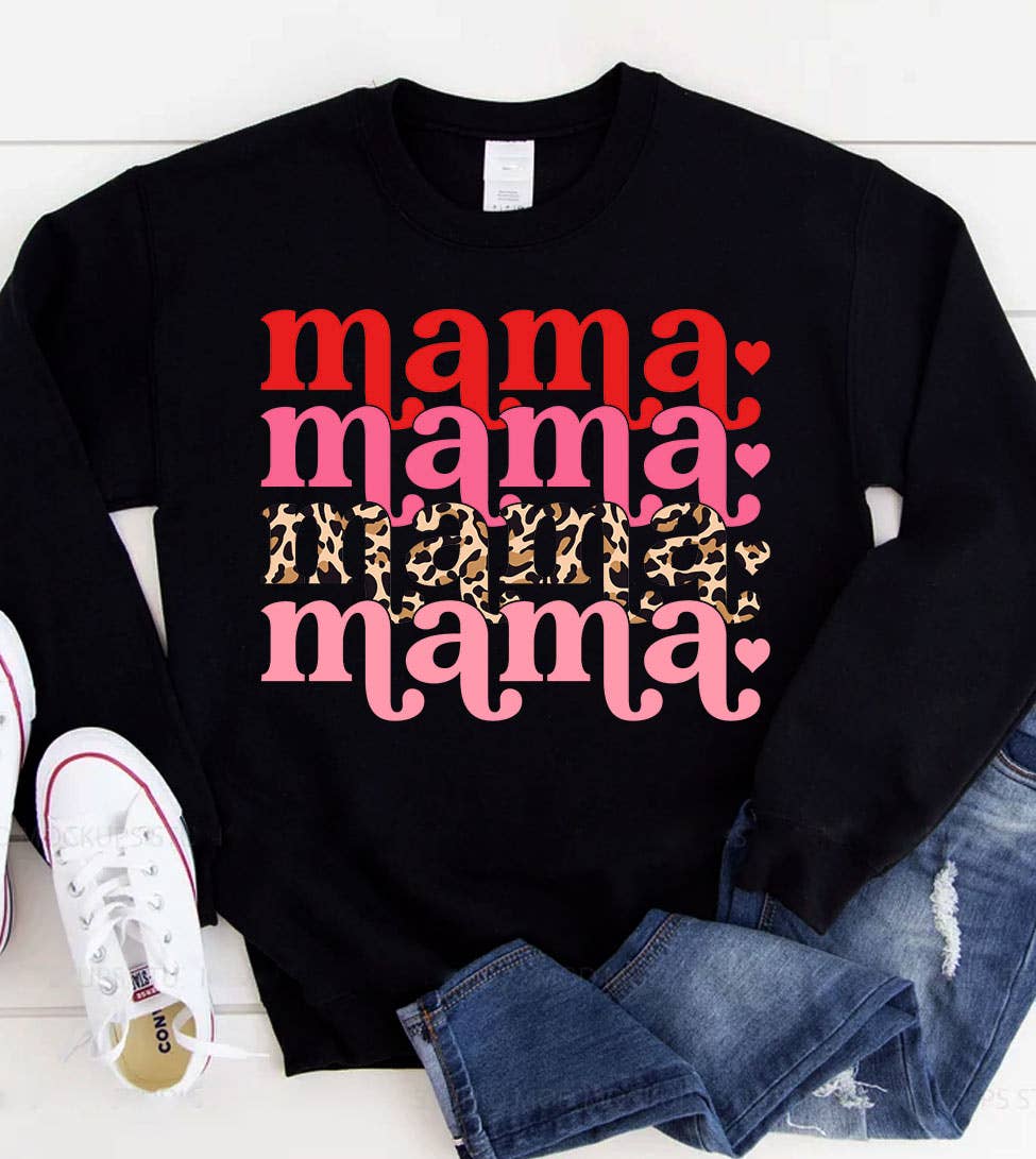 Mama Valentine - Valentine's Day Love Mom Sweet Sweatshirt T-Shirts, Hoodie | PodTeesHub.com