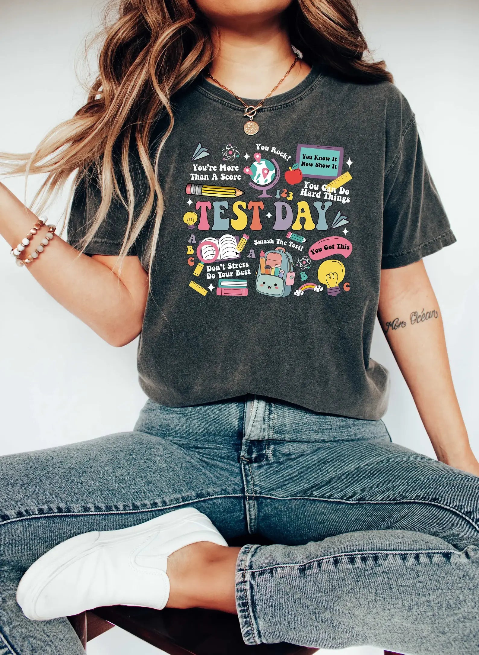 Test Day T-Shirt, Funny School Shirt, Teacher Shirt Hoodie, Sweatshirt | PodTeesHub.com