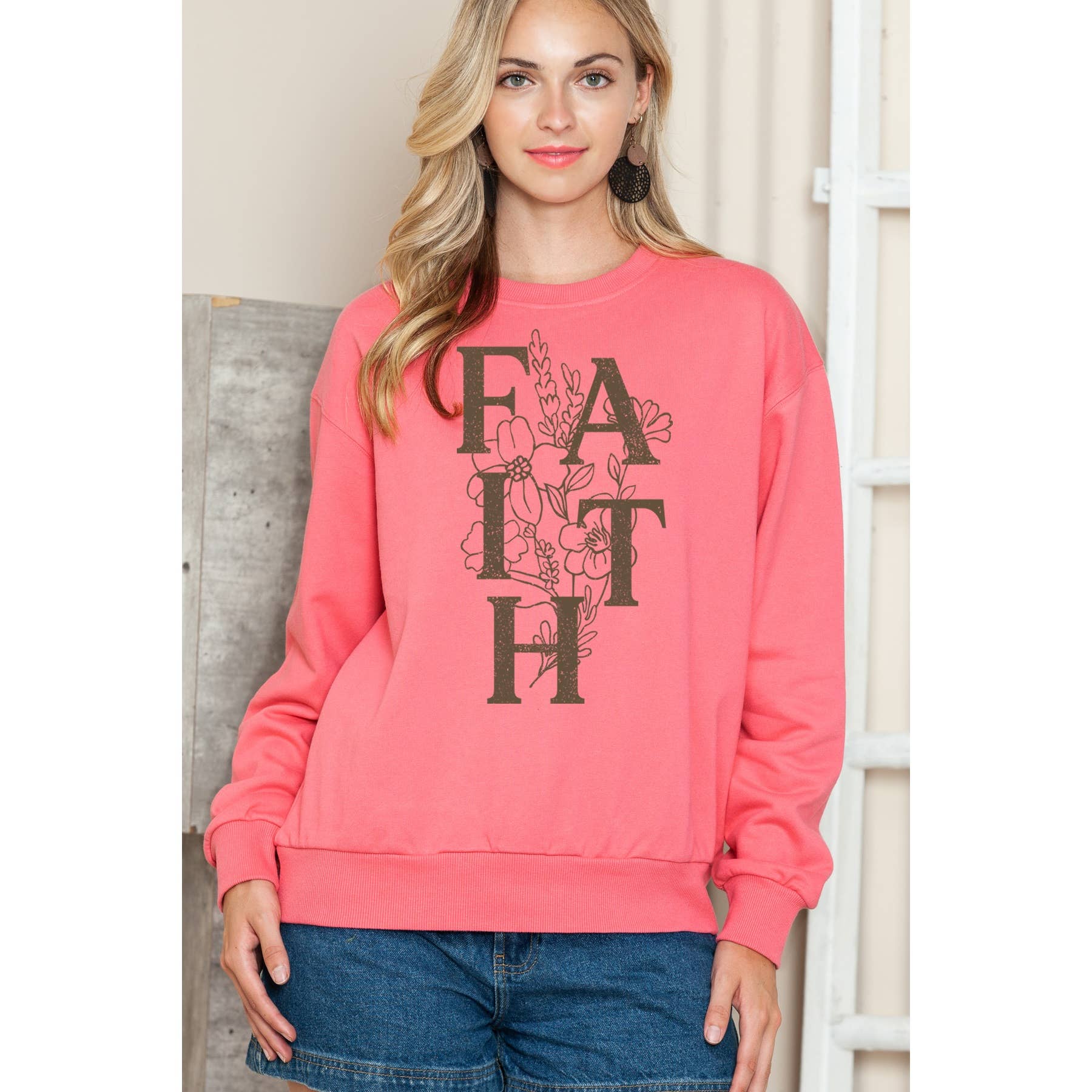 Faith Crewneck Sweater T-Shirts, Hoodie, Sweatshirt | PodTeesHub.com