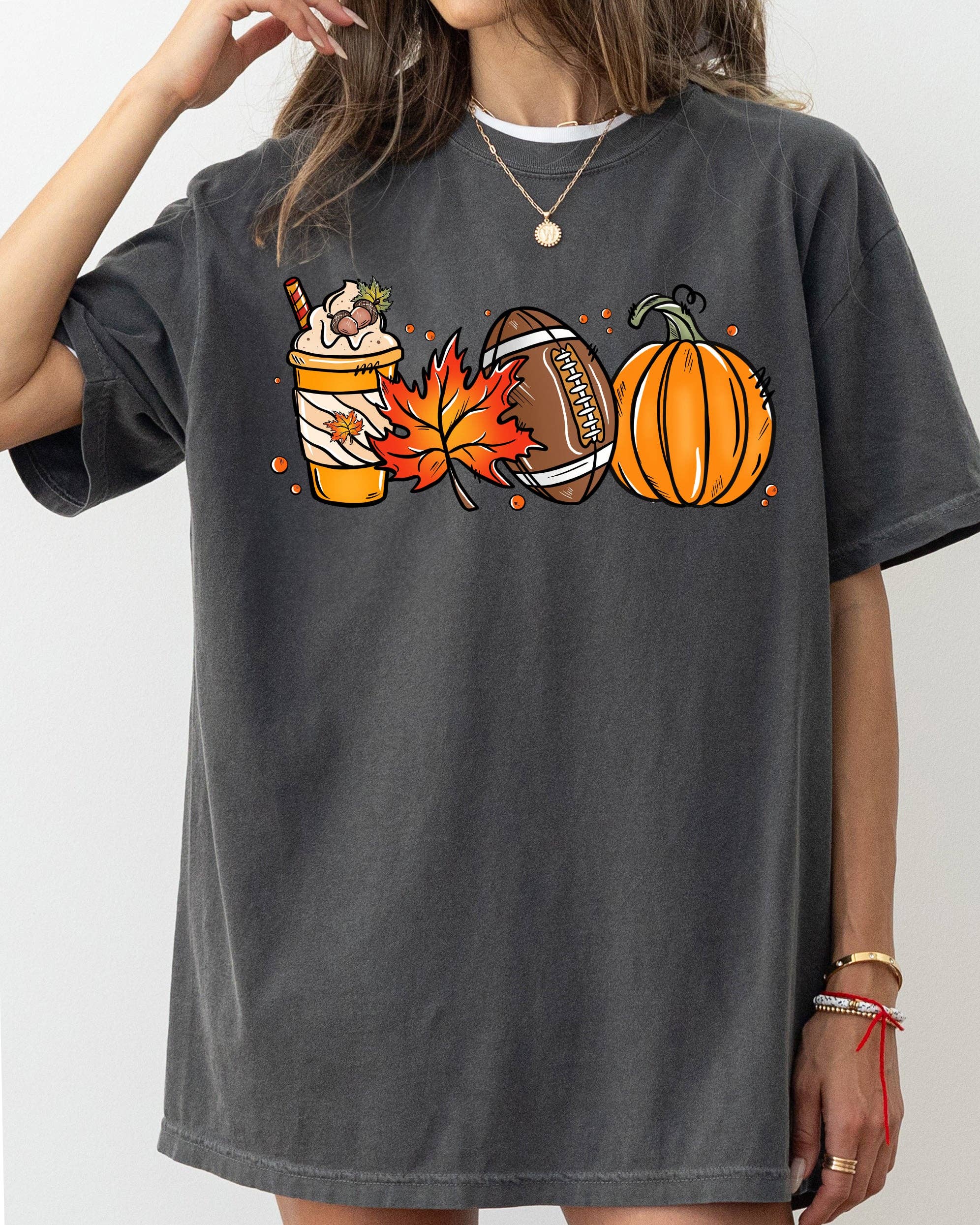 Football Icons, Fall,  Vintage, Western Halloween Tshirt Hoodie, Sweatshirt | PodTeesHub.com
