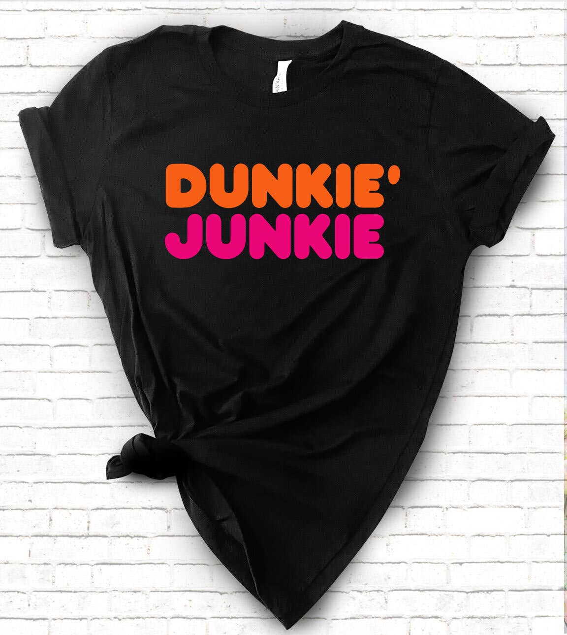 Dunkie' Junkie -  Funny Donut Parody T-Shirt Hoodie, Sweatshirt | PodTeesHub.com