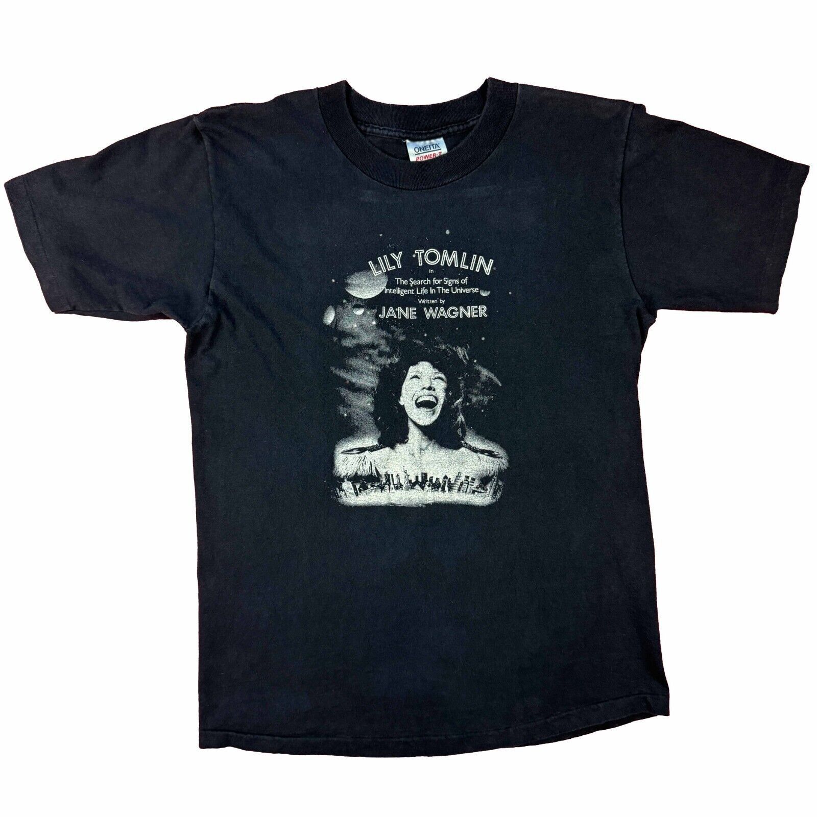 Vintage 90s 1991 Lily Tomlin Search Signs Life T Shirt Film Hoodie, Sweatshirt | PodTeesHub.com