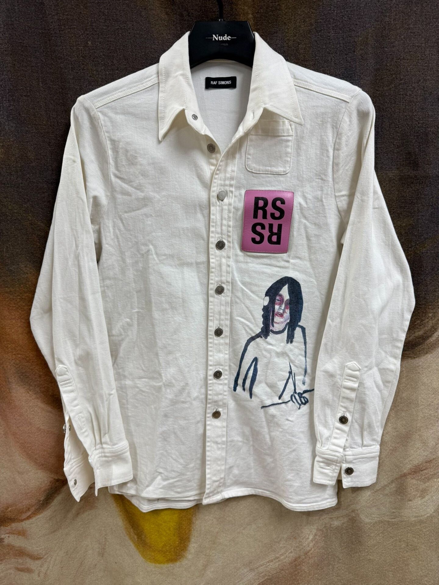 Simons Raf Simons Graffiti Print Shirt Hoodie, Sweatshirt | PodTeesHub.com