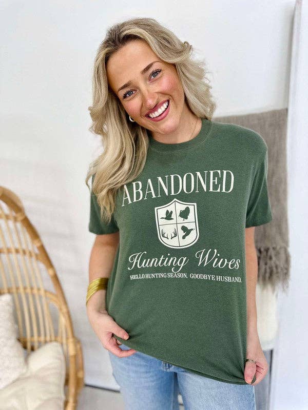 Abandoned Hunting Wives Dtf Tee Hoodie, Sweatshirt | PodTeesHub.com