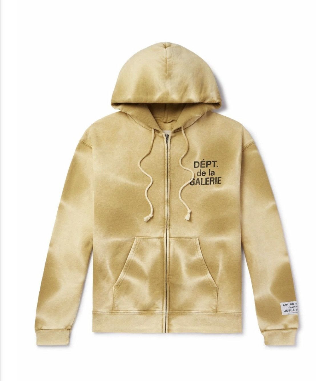 Dept Gallery Dept Washed Bleached Logo Zip Hoodie T-Shirts, Sweatshirt | PodTeesHub.com