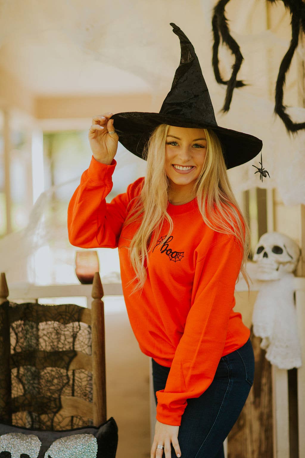 Boo! Embroidered Sweater T-Shirts, Hoodie, Sweatshirt | PodTeesHub.com