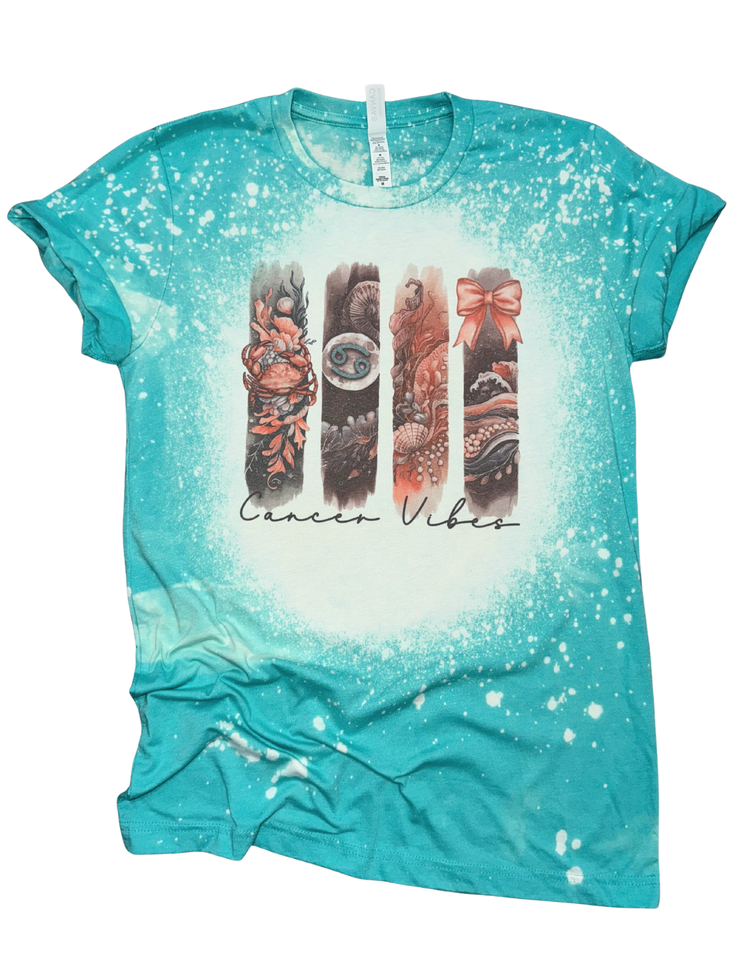 Cancer Vibes – Bleached Zodiac Tee Hoodie, Sweatshirt | PodTeesHub.com