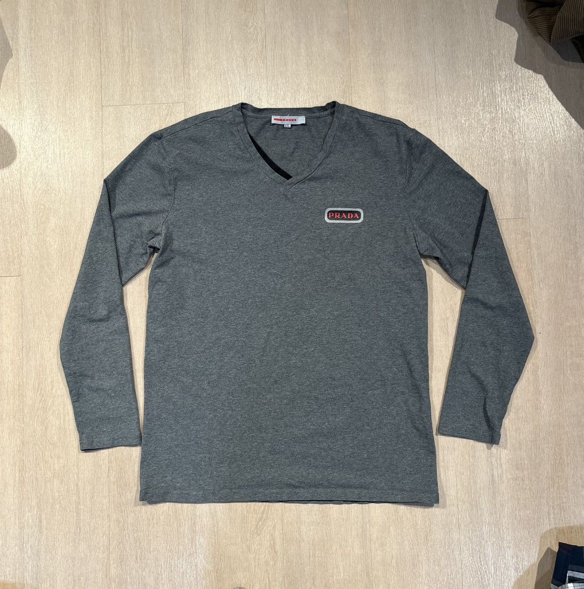 Y2k Prada Long Sleeve Shirt Xl Hoodie, Sweatshirt | PodTeesHub.com