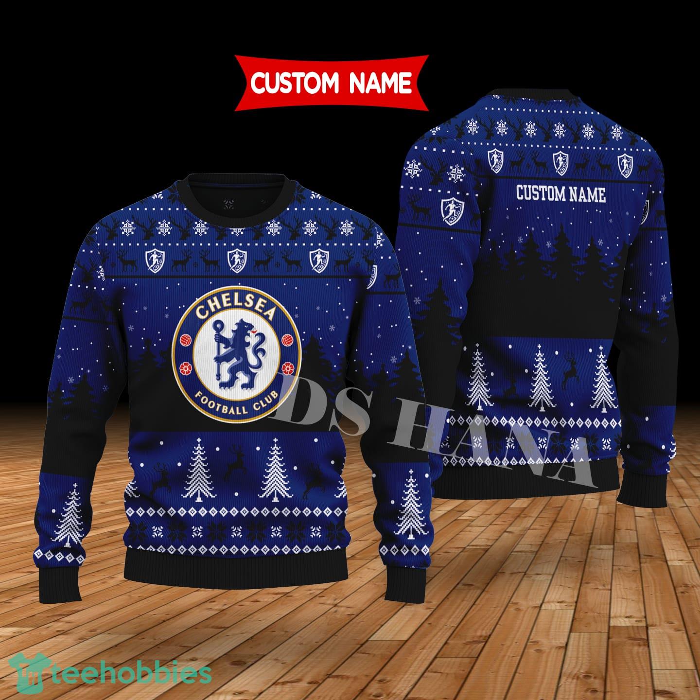 Chelsea Custom Name Merry Xmas Sweater For Soccer Sport Team’s Fans Sweater