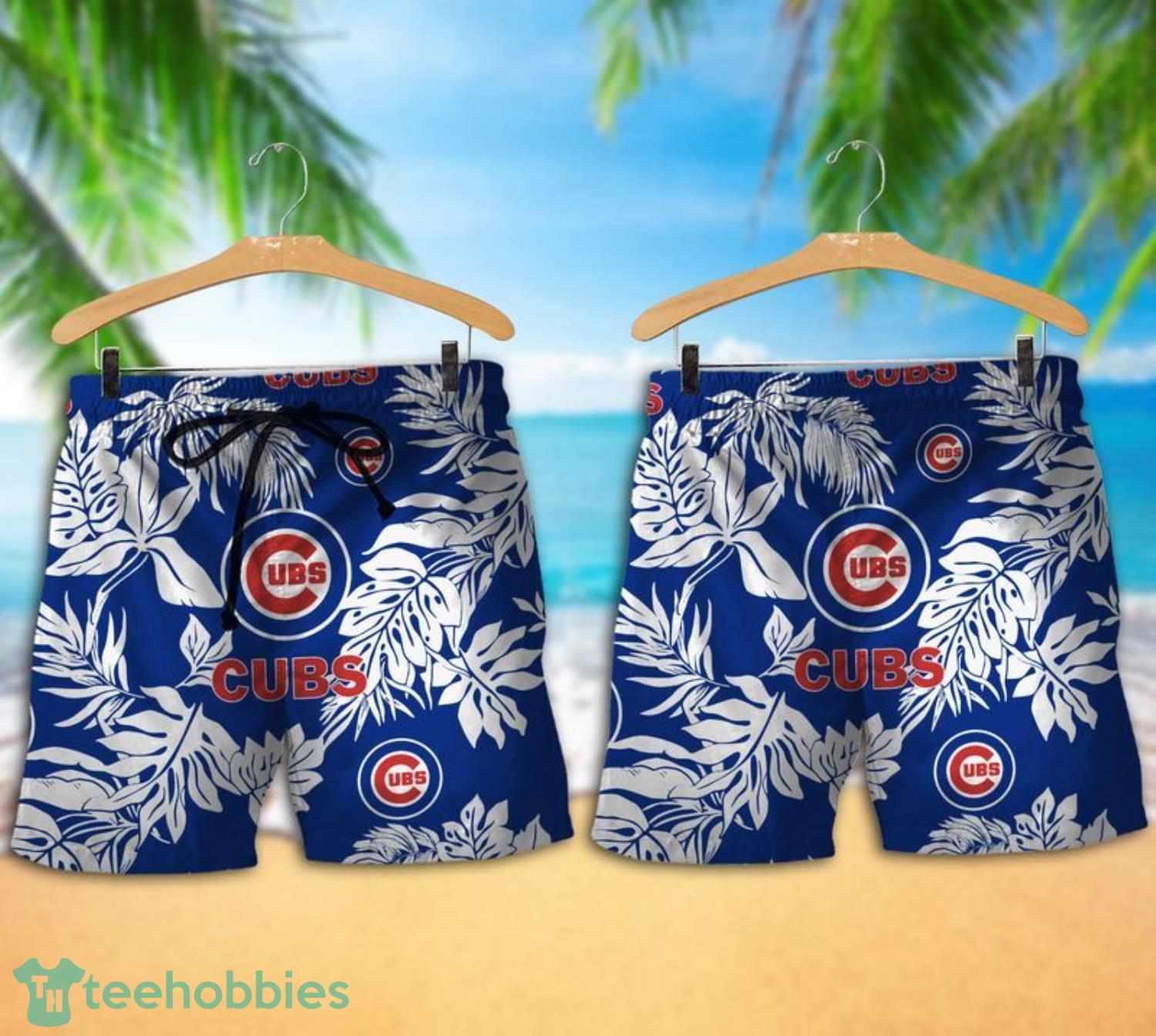Chicago Cubs Tropical Pattern Combo Hawaii Shirt and Shorts For Fans