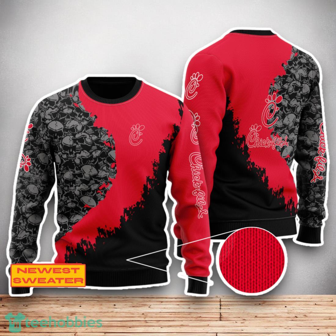 Chick-Fil-A Skull Halloween Sweater For Men Women