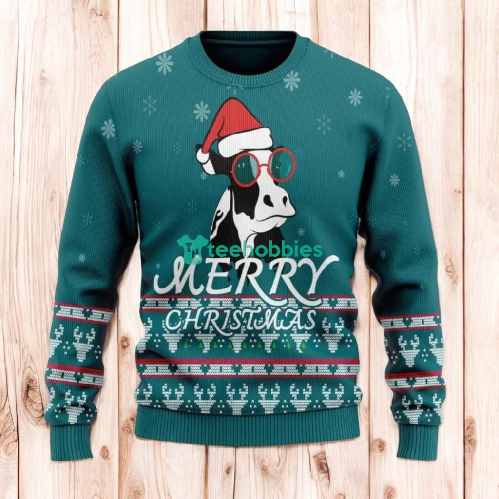 Christmas Cow Ugly Sweaters, Merry Christmas Ugly Sweaters
