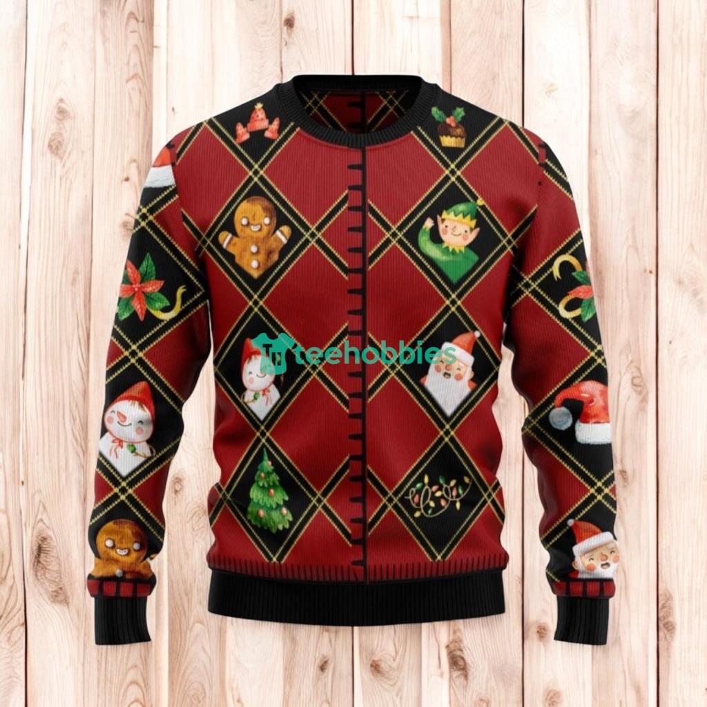 Christmas Ugly Sweater Christmas Symbols Funny Unisex Sweater Gift
