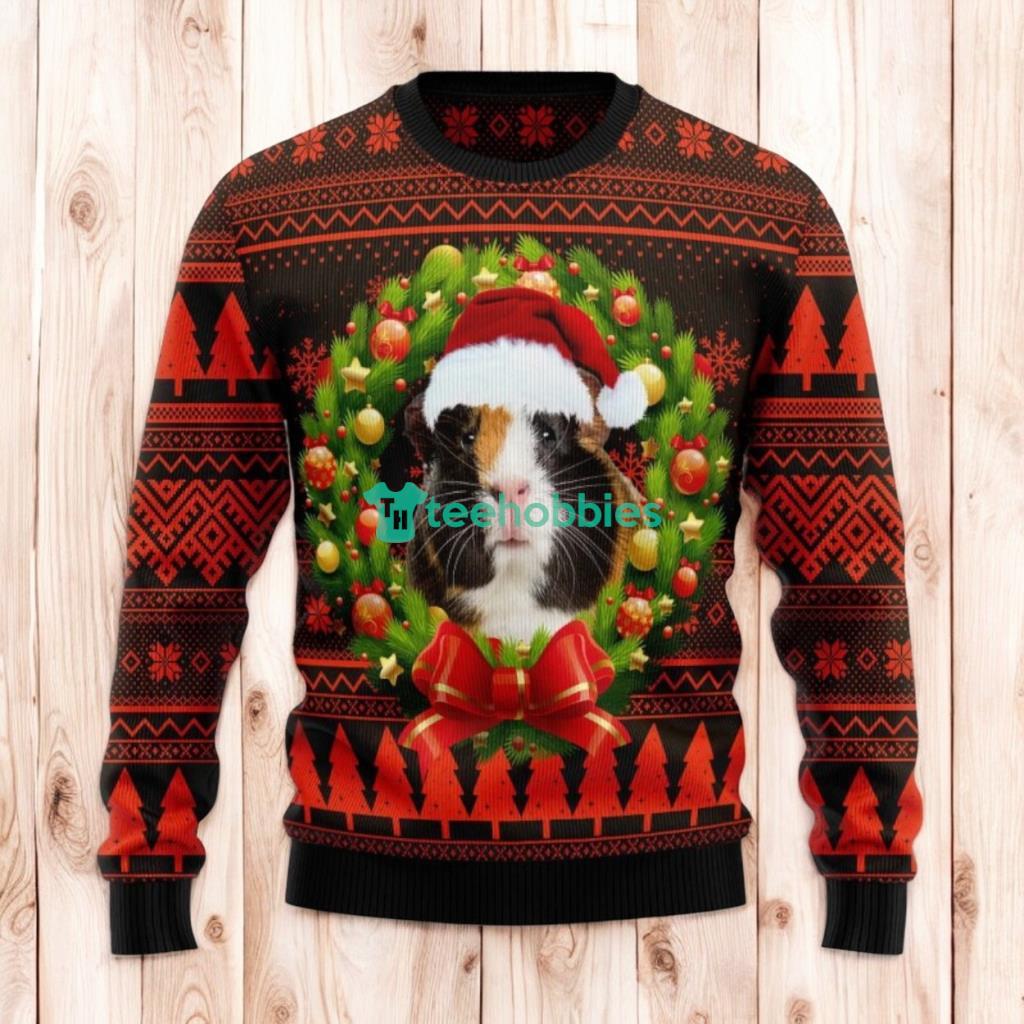 Christmas Ugly Sweater Cute Guinea Pig Funny Unisex Sweater Gift
