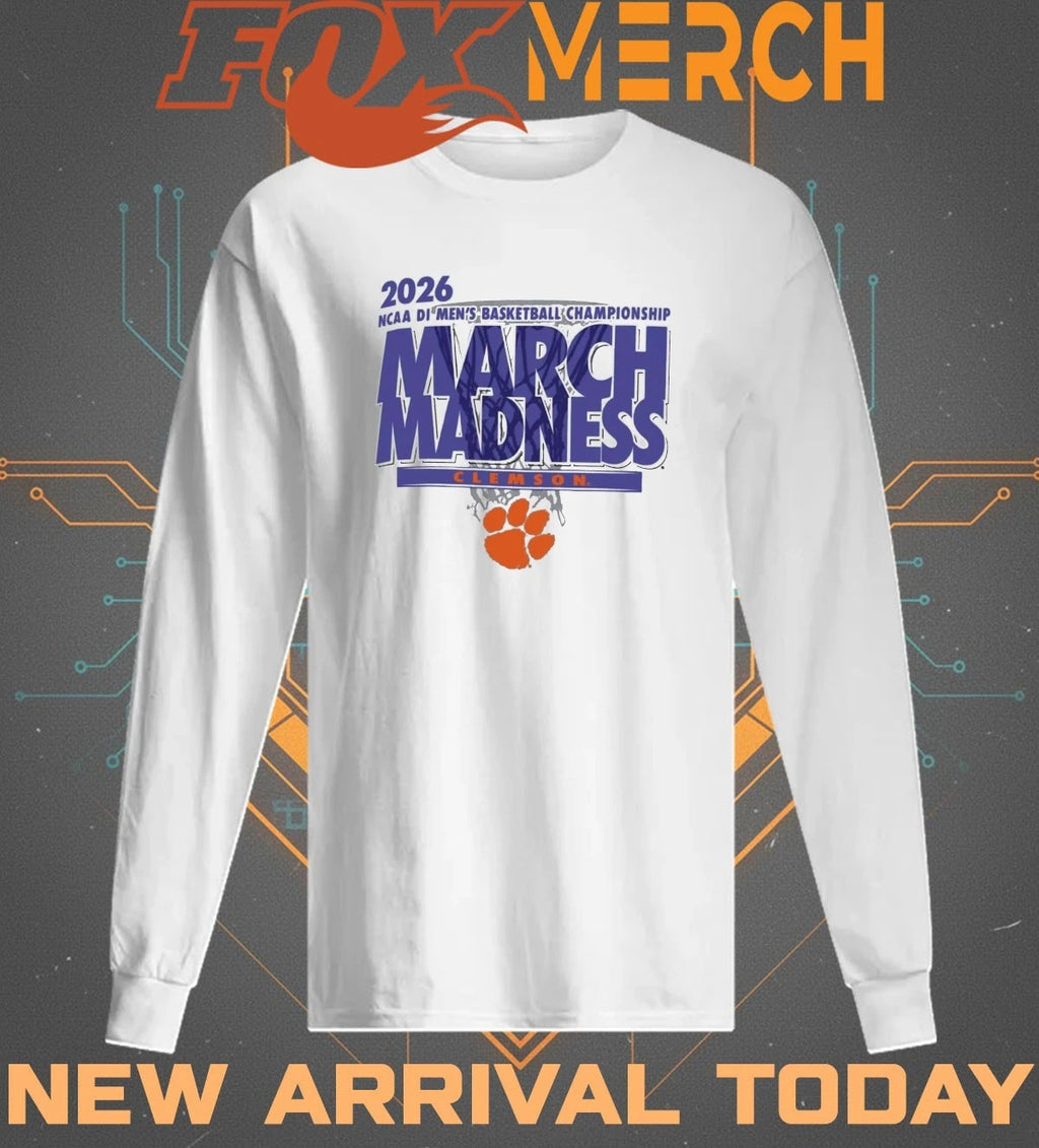 Clemson Tigers 2026 NCAA DI Men’s Basketball Championship March Madness t-shirt