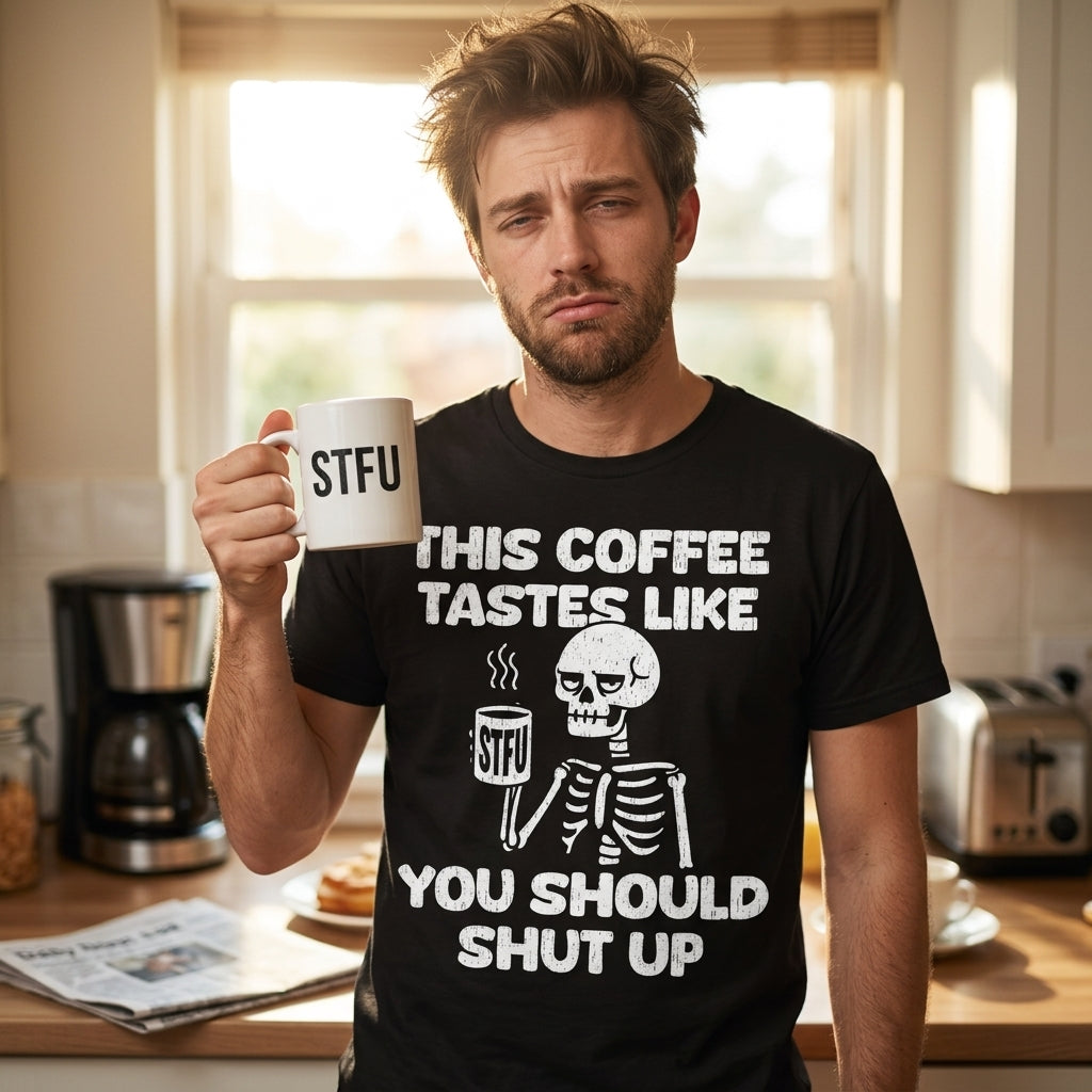 This Coffee Tastes Like You Should Shut Up Men's T Shirt