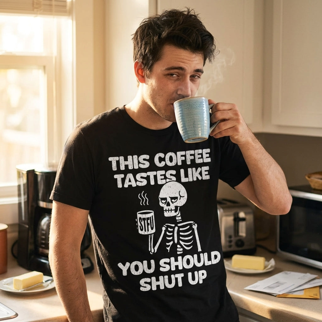 This Coffee Tastes Like You Should Shut Up Men's T Shirt
