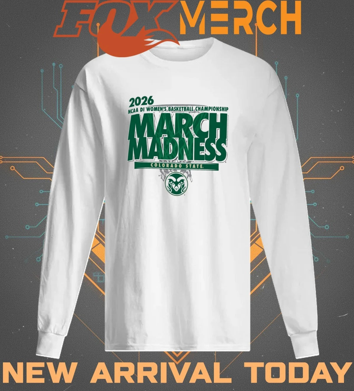 Colorado State Rams 2026 NCAA DI Women’s Basketball Championship March Madness t-shirt