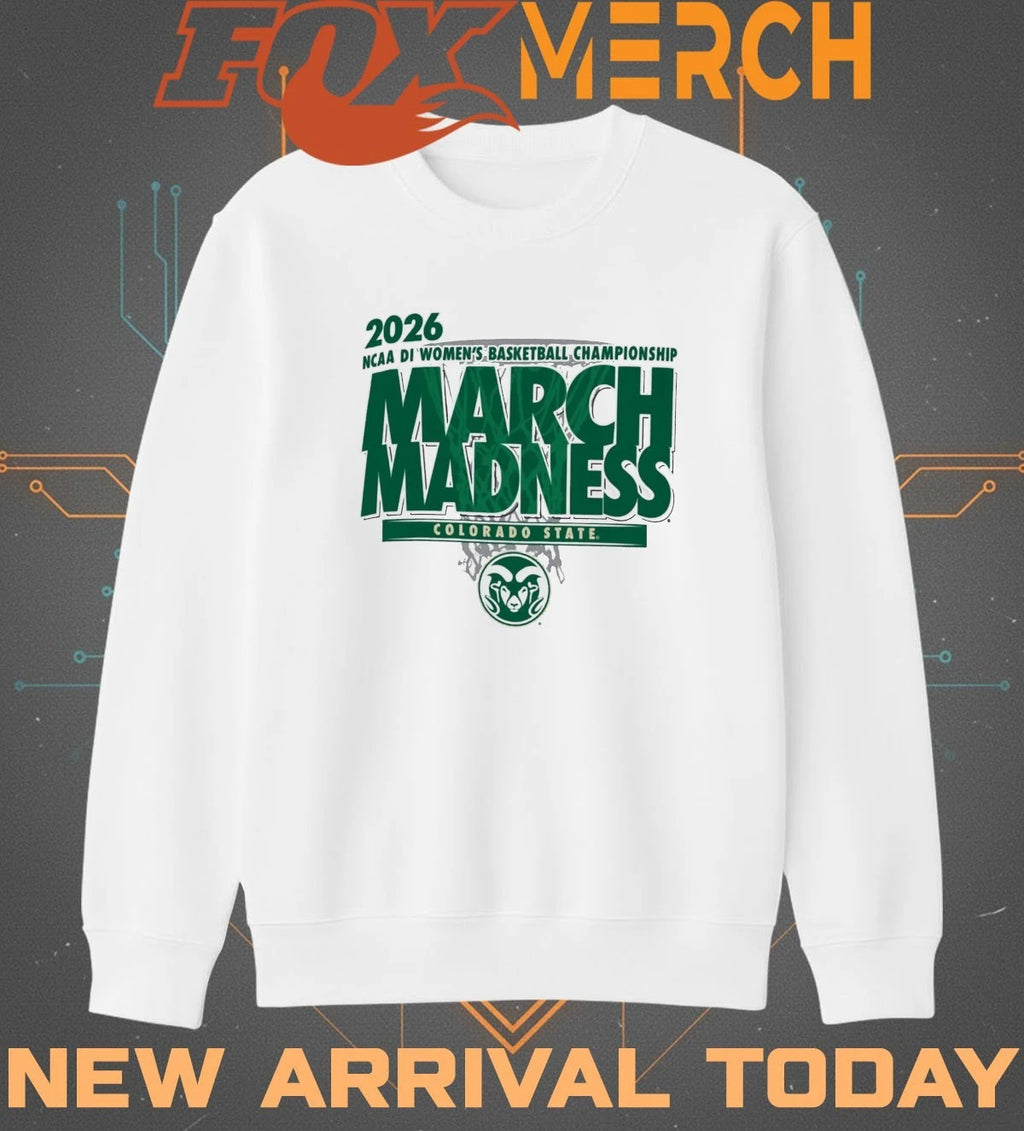 Colorado State Rams 2026 NCAA DI Women’s Basketball Championship March Madness t-shirt