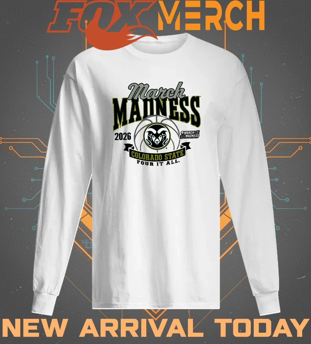 Colorado State Rams Women’s Basketball 2026 March Madness Bound t-shirt