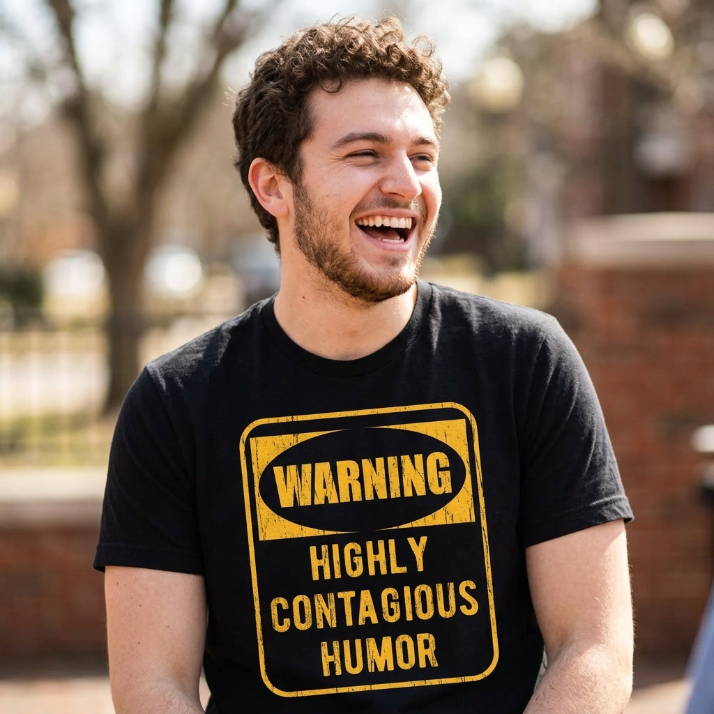Warning Highly Contagious Humor Men's T Shirt