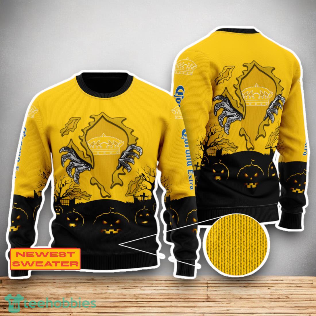 Corona Extra Scary Night Halloween Hand Pull Out Sweater For Men Women