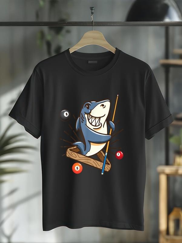 cotton Billiard Shark Hustler Pool Shirts Girls Snooker Gifts T-Shirt casual Fashion graphic tees for women Hoodie,...