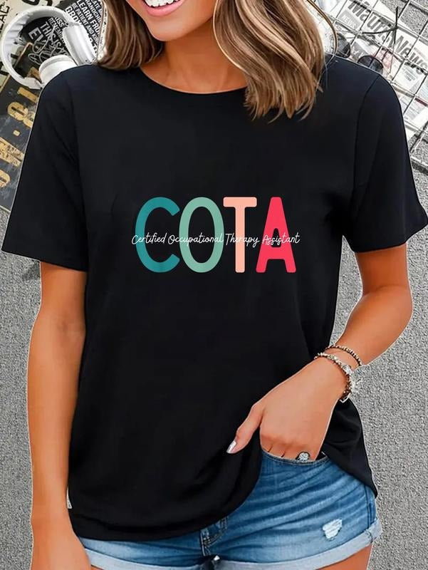 cotton Certified Occupational Therapy Assistant for OT Month T-Shirt casual Fashion graphic tees women Hoodie, Sweatshirt