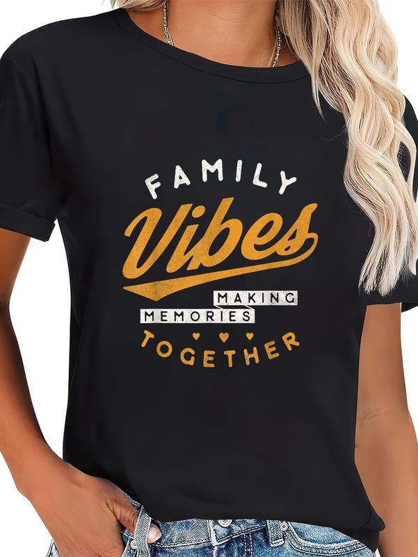 cotton Family reunion 2025 Family Vibes Making Memories Matching T-Shirt casual Fashion graphic tees women Hoodie, Sweatshirt