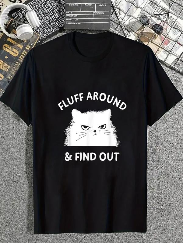 cotton Fluff Around Funny Sarcastic Cat Lady Quote Humor T-Shirt casual Fashion graphic tees for women Hoodie, Sweatshirt