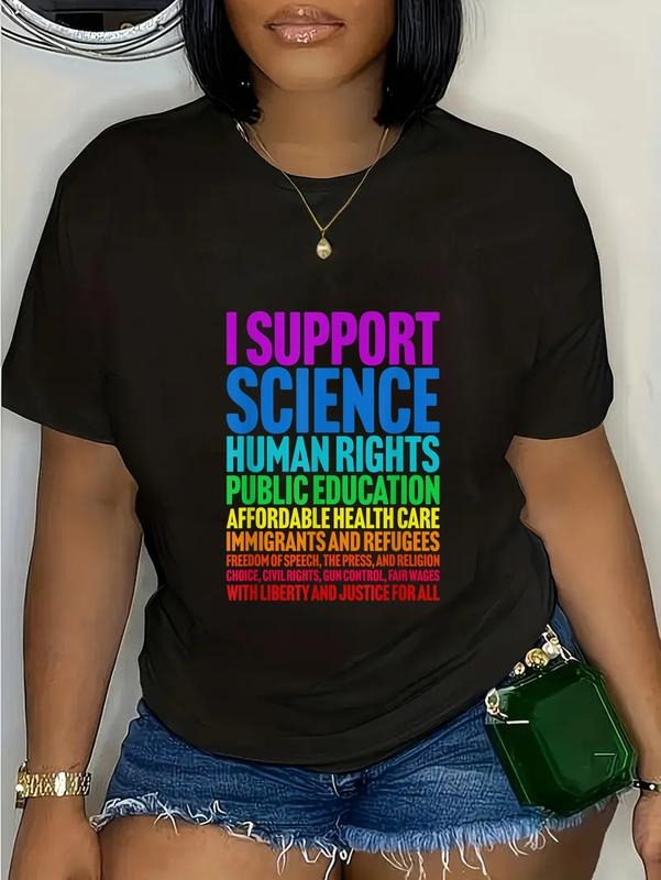 cotton I Support Progressive Liberal Democratic Causes T-Shirt casual Fashion graphic tees for women Hoodie, Sweatshirt