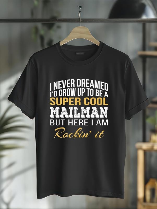 cotton Mailman Tshirt Funny Postal Worker Gift T-Shirt casual Fashion graphic tees Hoodie, Sweatshirt | PodTeesHub.com