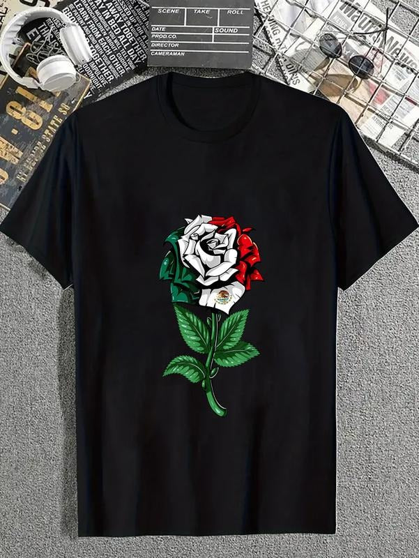 cotton Mexico Flag Mexican T-Shirt casual Fashion graphic tees for women Hoodie, Sweatshirt | PodTeesHub.com
